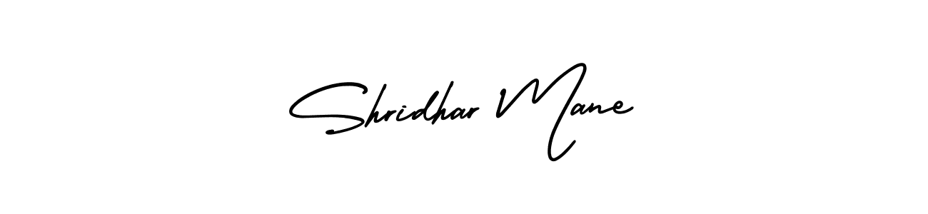 You should practise on your own different ways (AmerikaSignatureDemo-Regular) to write your name (Shridhar Mane) in signature. don't let someone else do it for you. Shridhar Mane signature style 3 images and pictures png
