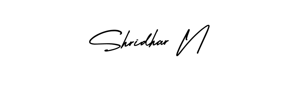 Make a beautiful signature design for name Shridhar N. Use this online signature maker to create a handwritten signature for free. Shridhar N signature style 3 images and pictures png