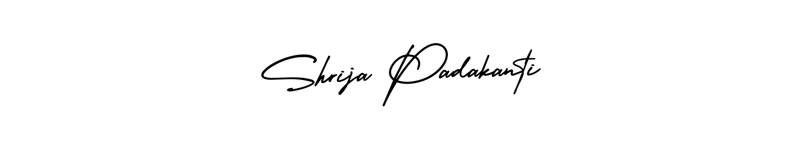 if you are searching for the best signature style for your name Shrija Padakanti. so please give up your signature search. here we have designed multiple signature styles  using AmerikaSignatureDemo-Regular. Shrija Padakanti signature style 3 images and pictures png