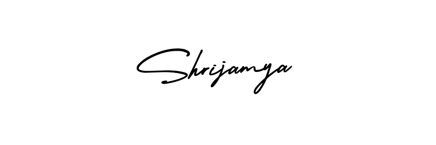 AmerikaSignatureDemo-Regular is a professional signature style that is perfect for those who want to add a touch of class to their signature. It is also a great choice for those who want to make their signature more unique. Get Shrijamya name to fancy signature for free. Shrijamya signature style 3 images and pictures png