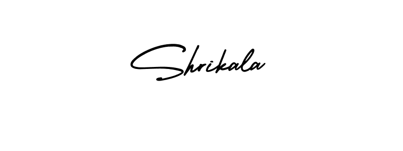 How to make Shrikala signature? AmerikaSignatureDemo-Regular is a professional autograph style. Create handwritten signature for Shrikala name. Shrikala signature style 3 images and pictures png