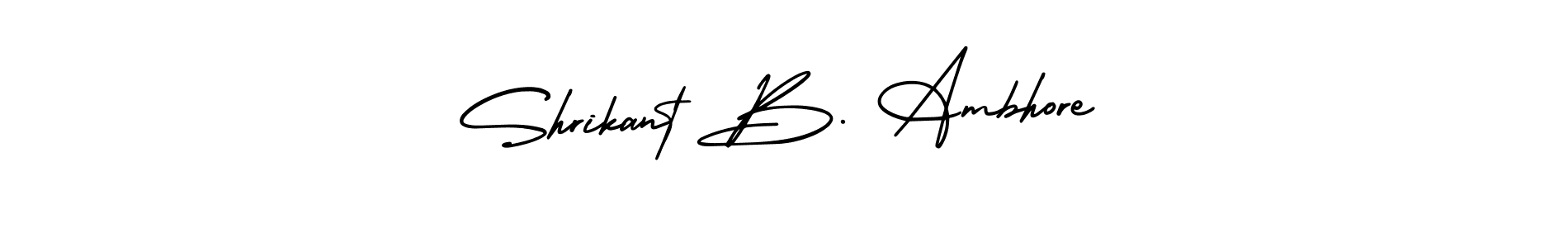 It looks lik you need a new signature style for name Shrikant B. Ambhore. Design unique handwritten (AmerikaSignatureDemo-Regular) signature with our free signature maker in just a few clicks. Shrikant B. Ambhore signature style 3 images and pictures png