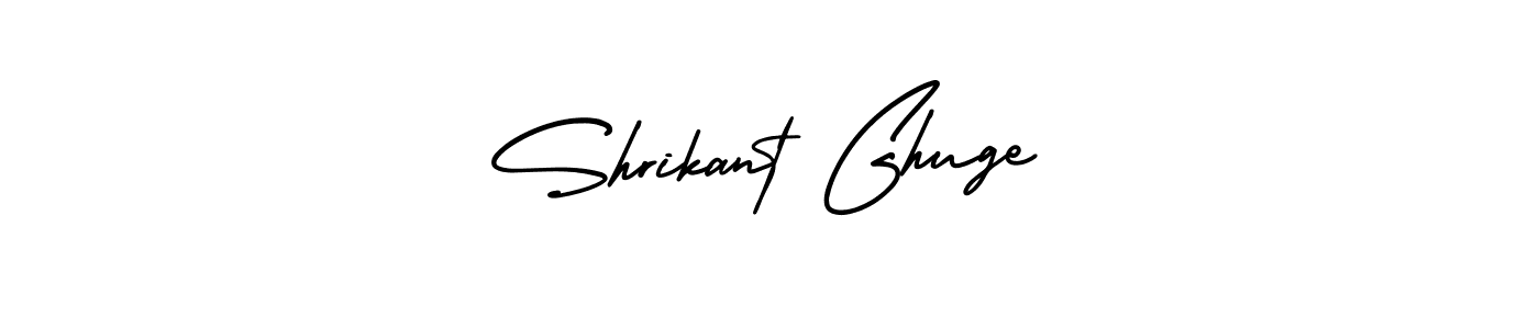 Shrikant Ghuge stylish signature style. Best Handwritten Sign (AmerikaSignatureDemo-Regular) for my name. Handwritten Signature Collection Ideas for my name Shrikant Ghuge. Shrikant Ghuge signature style 3 images and pictures png