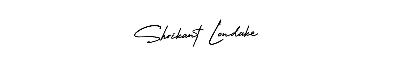 This is the best signature style for the Shrikant Londake name. Also you like these signature font (AmerikaSignatureDemo-Regular). Mix name signature. Shrikant Londake signature style 3 images and pictures png