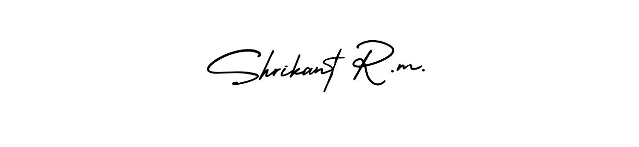 Also we have Shrikant R.m. name is the best signature style. Create professional handwritten signature collection using AmerikaSignatureDemo-Regular autograph style. Shrikant R.m. signature style 3 images and pictures png