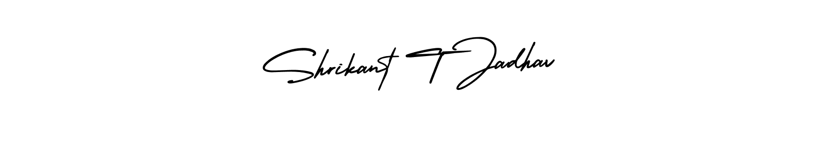 Make a beautiful signature design for name Shrikant T Jadhav. With this signature (AmerikaSignatureDemo-Regular) style, you can create a handwritten signature for free. Shrikant T Jadhav signature style 3 images and pictures png