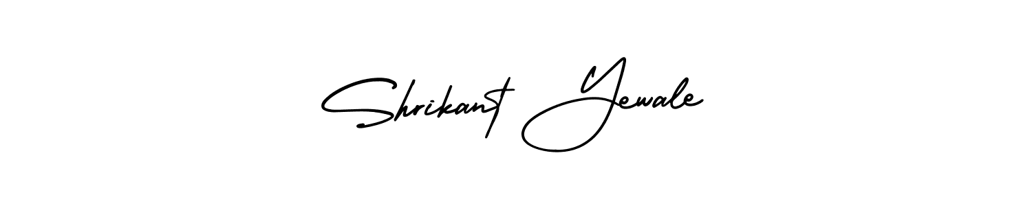 How to Draw Shrikant Yewale signature style? AmerikaSignatureDemo-Regular is a latest design signature styles for name Shrikant Yewale. Shrikant Yewale signature style 3 images and pictures png