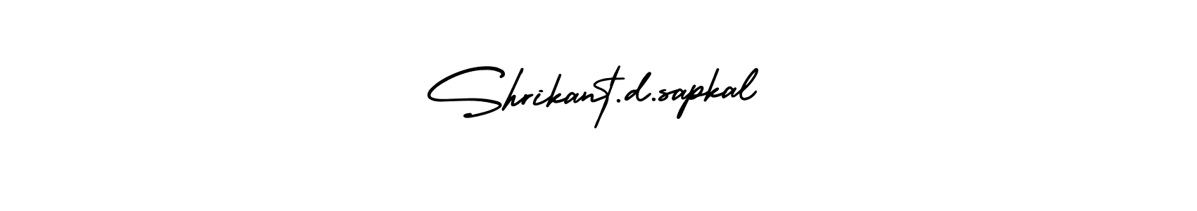 Similarly AmerikaSignatureDemo-Regular is the best handwritten signature design. Signature creator online .You can use it as an online autograph creator for name Shrikant.d.sapkal. Shrikant.d.sapkal signature style 3 images and pictures png