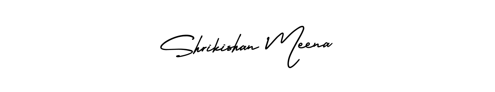 Shrikishan Meena stylish signature style. Best Handwritten Sign (AmerikaSignatureDemo-Regular) for my name. Handwritten Signature Collection Ideas for my name Shrikishan Meena. Shrikishan Meena signature style 3 images and pictures png