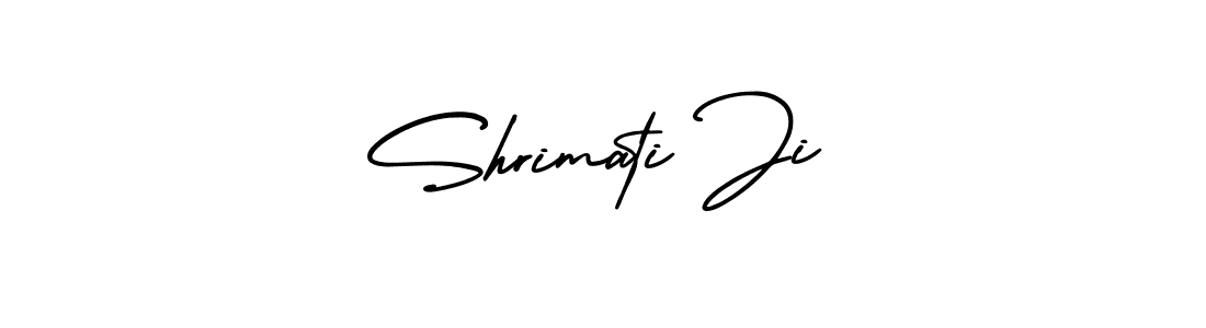 You should practise on your own different ways (AmerikaSignatureDemo-Regular) to write your name (Shrimati Ji) in signature. don't let someone else do it for you. Shrimati Ji signature style 3 images and pictures png