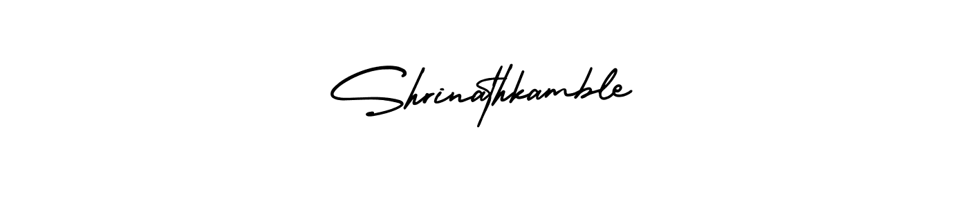 Check out images of Autograph of Shrinathkamble name. Actor Shrinathkamble Signature Style. AmerikaSignatureDemo-Regular is a professional sign style online. Shrinathkamble signature style 3 images and pictures png