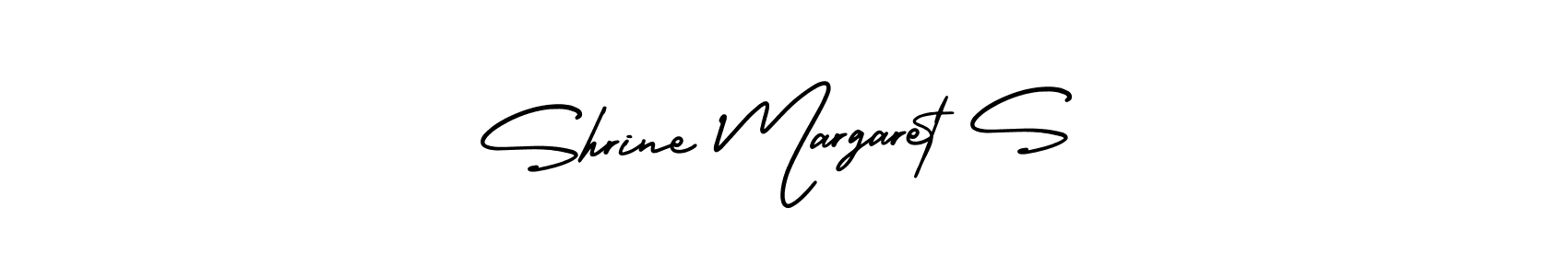 Design your own signature with our free online signature maker. With this signature software, you can create a handwritten (AmerikaSignatureDemo-Regular) signature for name Shrine Margaret S. Shrine Margaret S signature style 3 images and pictures png