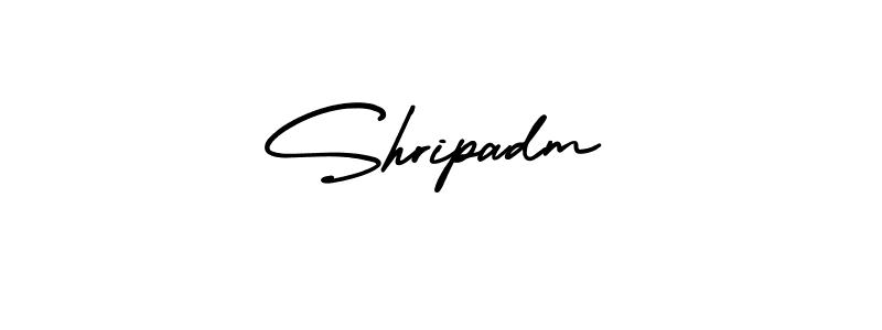 Create a beautiful signature design for name Shripadm. With this signature (AmerikaSignatureDemo-Regular) fonts, you can make a handwritten signature for free. Shripadm signature style 3 images and pictures png