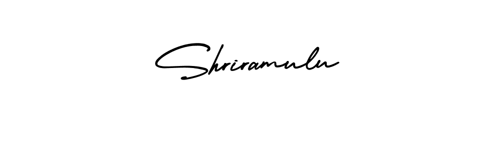Use a signature maker to create a handwritten signature online. With this signature software, you can design (AmerikaSignatureDemo-Regular) your own signature for name Shriramulu. Shriramulu signature style 3 images and pictures png