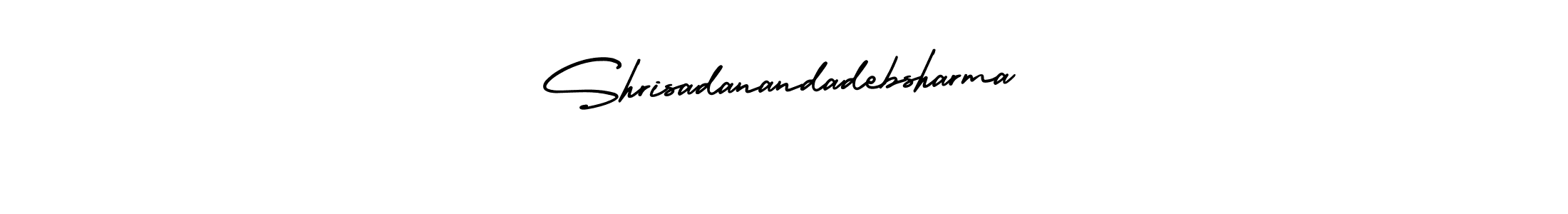 Similarly AmerikaSignatureDemo-Regular is the best handwritten signature design. Signature creator online .You can use it as an online autograph creator for name Shrisadanandadebsharma. Shrisadanandadebsharma signature style 3 images and pictures png