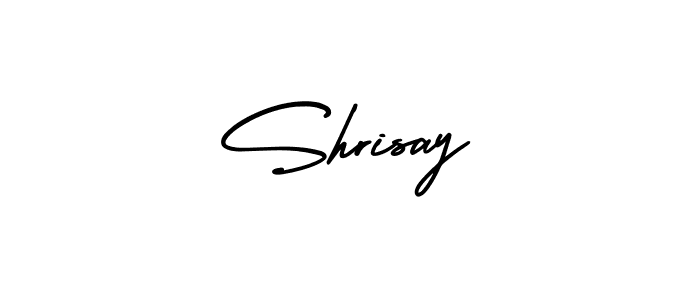 The best way (AmerikaSignatureDemo-Regular) to make a short signature is to pick only two or three words in your name. The name Shrisay include a total of six letters. For converting this name. Shrisay signature style 3 images and pictures png