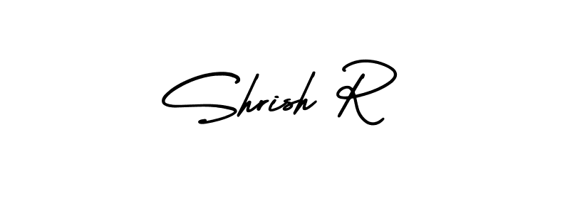 Shrish R stylish signature style. Best Handwritten Sign (AmerikaSignatureDemo-Regular) for my name. Handwritten Signature Collection Ideas for my name Shrish R. Shrish R signature style 3 images and pictures png