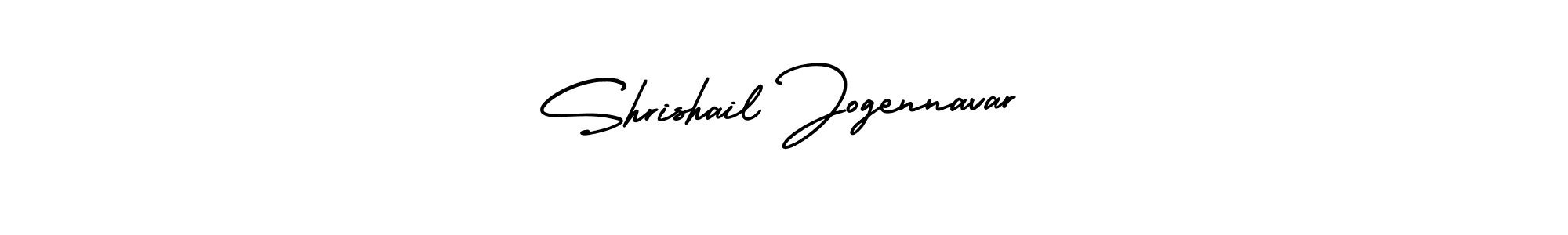 The best way (AmerikaSignatureDemo-Regular) to make a short signature is to pick only two or three words in your name. The name Shrishail Jogennavar include a total of six letters. For converting this name. Shrishail Jogennavar signature style 3 images and pictures png