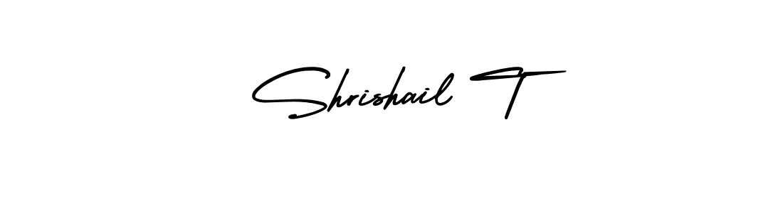 Check out images of Autograph of Shrishail T name. Actor Shrishail T Signature Style. AmerikaSignatureDemo-Regular is a professional sign style online. Shrishail T signature style 3 images and pictures png