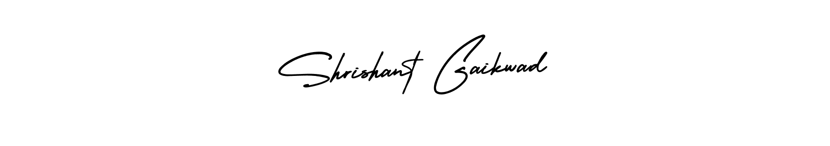 The best way (AmerikaSignatureDemo-Regular) to make a short signature is to pick only two or three words in your name. The name Shrishant Gaikwad include a total of six letters. For converting this name. Shrishant Gaikwad signature style 3 images and pictures png