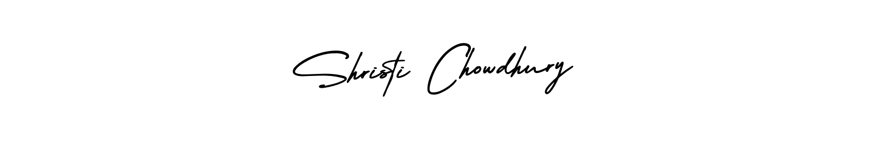 Shristi Chowdhury stylish signature style. Best Handwritten Sign (AmerikaSignatureDemo-Regular) for my name. Handwritten Signature Collection Ideas for my name Shristi Chowdhury. Shristi Chowdhury signature style 3 images and pictures png