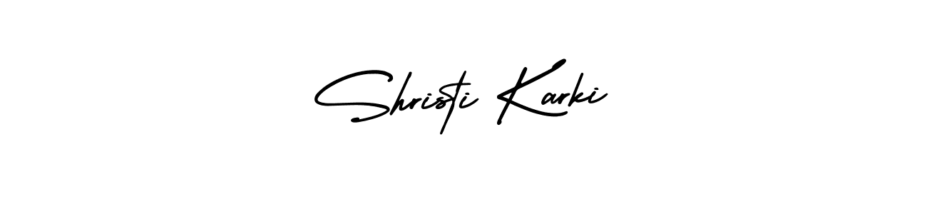 Make a beautiful signature design for name Shristi Karki. Use this online signature maker to create a handwritten signature for free. Shristi Karki signature style 3 images and pictures png