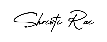 An effortless, minimalist signature concept for Shristi Rai using AmerikaSignatureDemo-Regular design. Clean lines that look great on any document. Shristi Rai signature style 3 images and pictures png