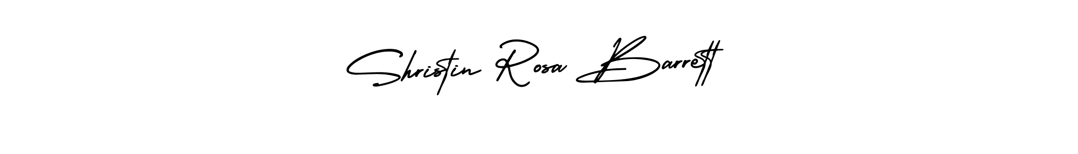 Shristin Rosa Barrett stylish signature style. Best Handwritten Sign (AmerikaSignatureDemo-Regular) for my name. Handwritten Signature Collection Ideas for my name Shristin Rosa Barrett. Shristin Rosa Barrett signature style 3 images and pictures png