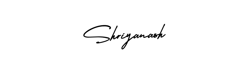 How to make Shriyanash name signature. Use AmerikaSignatureDemo-Regular style for creating short signs online. This is the latest handwritten sign. Shriyanash signature style 3 images and pictures png