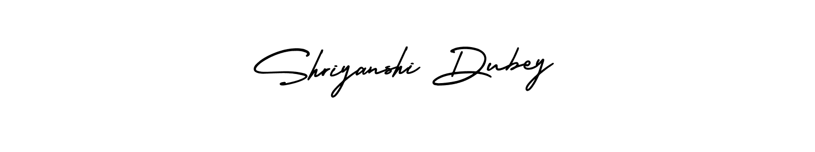 It looks lik you need a new signature style for name Shriyanshi Dubey. Design unique handwritten (AmerikaSignatureDemo-Regular) signature with our free signature maker in just a few clicks. Shriyanshi Dubey signature style 3 images and pictures png