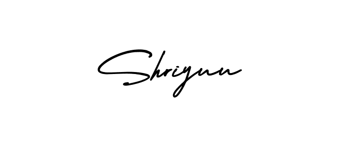 How to Draw Shriyuu signature style? AmerikaSignatureDemo-Regular is a latest design signature styles for name Shriyuu. Shriyuu signature style 3 images and pictures png