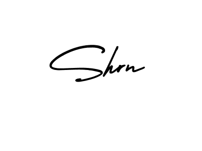 You should practise on your own different ways (AmerikaSignatureDemo-Regular) to write your name (Shrn) in signature. don't let someone else do it for you. Shrn signature style 3 images and pictures png