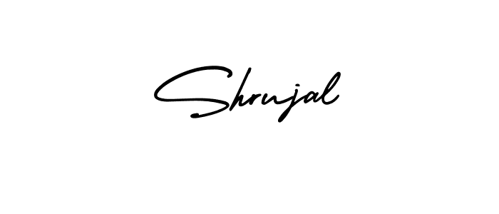 This is the best signature style for the Shrujal name. Also you like these signature font (AmerikaSignatureDemo-Regular). Mix name signature. Shrujal signature style 3 images and pictures png
