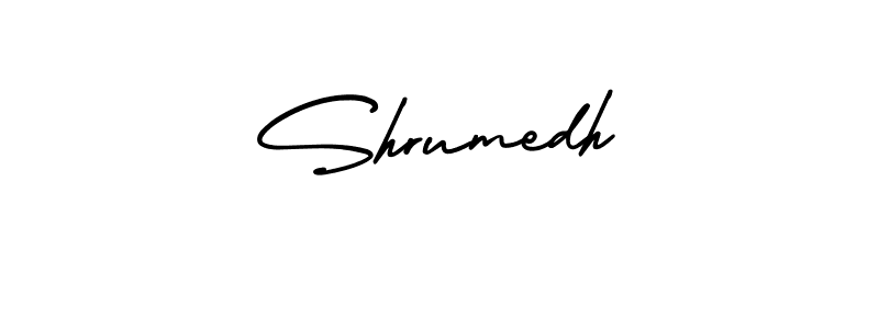 Create a beautiful signature design for name Shrumedh. With this signature (AmerikaSignatureDemo-Regular) fonts, you can make a handwritten signature for free. Shrumedh signature style 3 images and pictures png