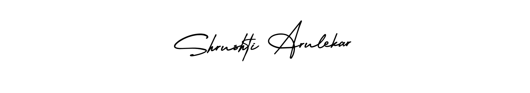 How to Draw Shrushti Arulekar signature style? AmerikaSignatureDemo-Regular is a latest design signature styles for name Shrushti Arulekar. Shrushti Arulekar signature style 3 images and pictures png