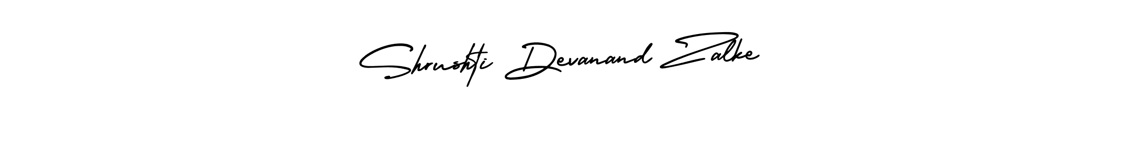 Create a beautiful signature design for name Shrushti Devanand Zalke. With this signature (AmerikaSignatureDemo-Regular) fonts, you can make a handwritten signature for free. Shrushti Devanand Zalke signature style 3 images and pictures png