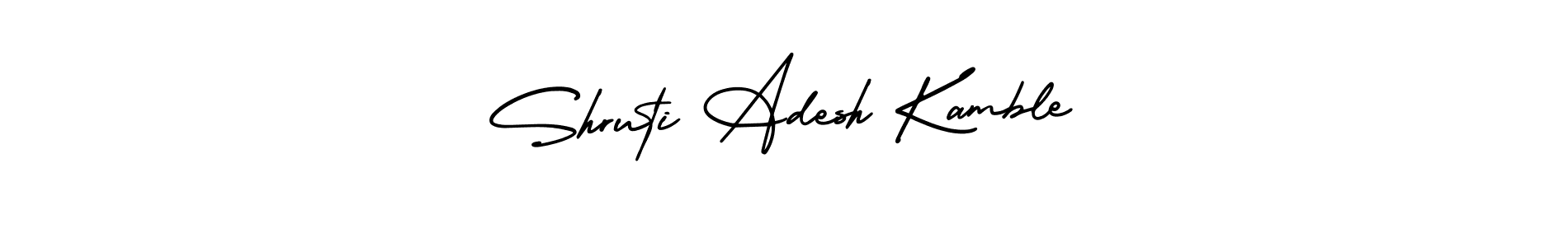 Design your own signature with our free online signature maker. With this signature software, you can create a handwritten (AmerikaSignatureDemo-Regular) signature for name Shruti Adesh Kamble. Shruti Adesh Kamble signature style 3 images and pictures png
