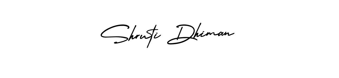 How to Draw Shruti Dhiman signature style? AmerikaSignatureDemo-Regular is a latest design signature styles for name Shruti Dhiman. Shruti Dhiman signature style 3 images and pictures png