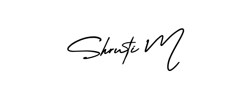 Make a beautiful signature design for name Shruti M. Use this online signature maker to create a handwritten signature for free. Shruti M signature style 3 images and pictures png