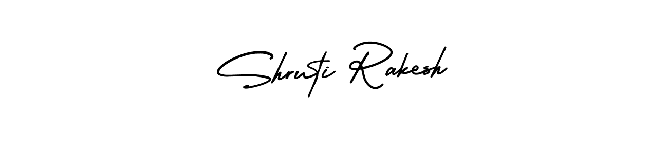 This is the best signature style for the Shruti Rakesh name. Also you like these signature font (AmerikaSignatureDemo-Regular). Mix name signature. Shruti Rakesh signature style 3 images and pictures png