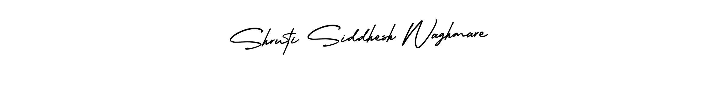How to make Shruti Siddhesh Waghmare signature? AmerikaSignatureDemo-Regular is a professional autograph style. Create handwritten signature for Shruti Siddhesh Waghmare name. Shruti Siddhesh Waghmare signature style 3 images and pictures png