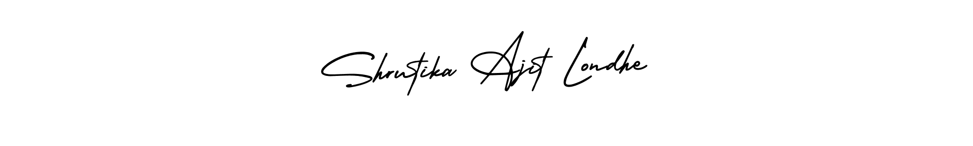 It looks lik you need a new signature style for name Shrutika Ajit Londhe. Design unique handwritten (AmerikaSignatureDemo-Regular) signature with our free signature maker in just a few clicks. Shrutika Ajit Londhe signature style 3 images and pictures png