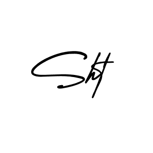 How to make Sht signature? AmerikaSignatureDemo-Regular is a professional autograph style. Create handwritten signature for Sht name. Sht signature style 3 images and pictures png