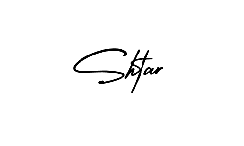 Make a beautiful signature design for name Shtar. With this signature (AmerikaSignatureDemo-Regular) style, you can create a handwritten signature for free. Shtar signature style 3 images and pictures png