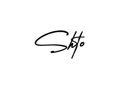 The best way (AmerikaSignatureDemo-Regular) to make a short signature is to pick only two or three words in your name. The name Shto include a total of six letters. For converting this name. Shto signature style 3 images and pictures png