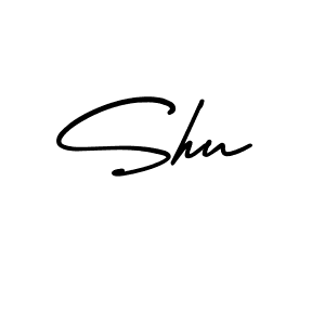 Design your own signature with our free online signature maker. With this signature software, you can create a handwritten (AmerikaSignatureDemo-Regular) signature for name Shu. Shu signature style 3 images and pictures png
