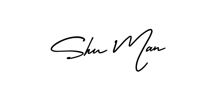 if you are searching for the best signature style for your name Shu Man. so please give up your signature search. here we have designed multiple signature styles  using AmerikaSignatureDemo-Regular. Shu Man signature style 3 images and pictures png