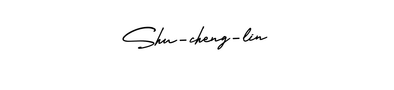 Make a beautiful signature design for name Shu-cheng-lin. With this signature (AmerikaSignatureDemo-Regular) style, you can create a handwritten signature for free. Shu-cheng-lin signature style 3 images and pictures png