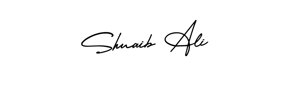 How to Draw Shuaib Ali signature style? AmerikaSignatureDemo-Regular is a latest design signature styles for name Shuaib Ali. Shuaib Ali signature style 3 images and pictures png