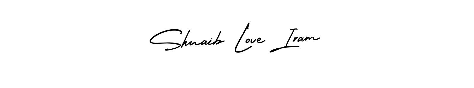 Also we have Shuaib Love Iram name is the best signature style. Create professional handwritten signature collection using AmerikaSignatureDemo-Regular autograph style. Shuaib Love Iram signature style 3 images and pictures png